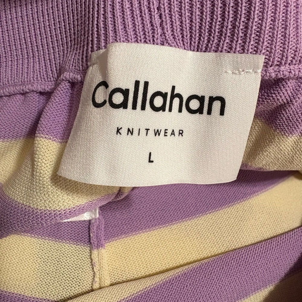 NWT Callahan Knitwear (a REVOLVE brand) Cropped Wide Leg Lucia Knit Pants - Picture 5 of 8